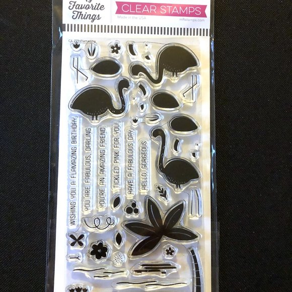 My Favorite Things Clear Acrylic Stamps Flamazing Famingo Birds - Hard to Find ! - Picture 1 of 6